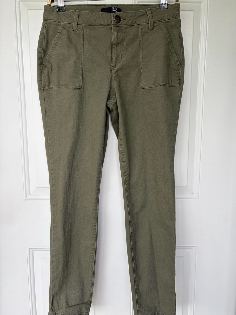 •1822 Denim• Olive Green Utility Skinny Pants - Size 10